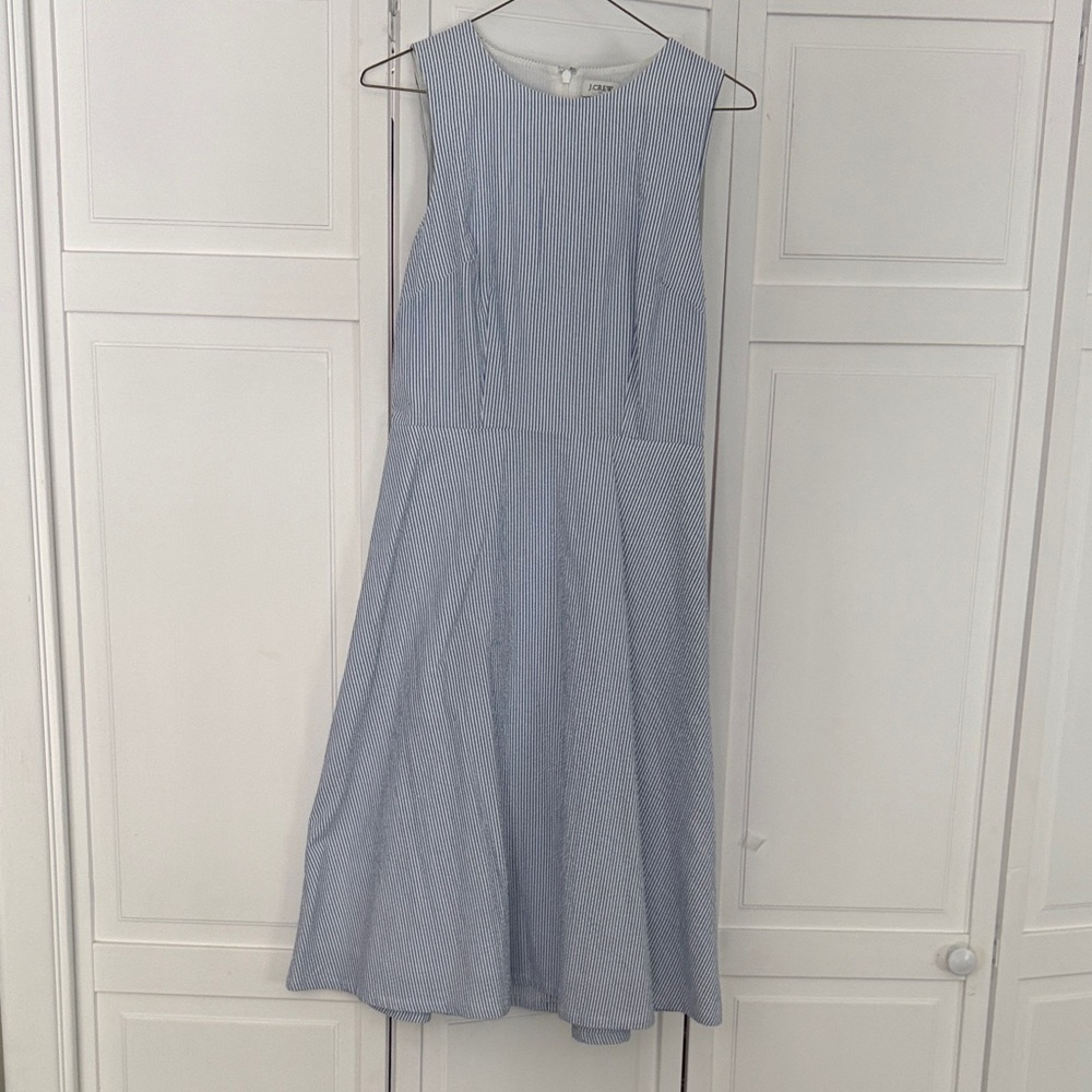 J. Crew Light Blue Midi Dress